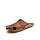 Men Non Slip Hand Stitching Splicing Large Size Soft Sole Casual Slippers Men Non Slip Hand Stitching Splicing Large Size Soft Sole Casual Slippers