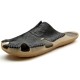 Men Non Slip Hand Stitching Splicing Large Size Soft Sole Casual Slippers Men Non Slip Hand Stitching Splicing Large Size Soft Sole Casual Slippers