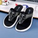 Men Casual Outdoor Denim Fabric Slip On Beach Flip Flop Slippers Men Casual Outdoor Denim Fabric Slip On Beach Flip Flop Slippers