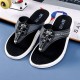 Men Casual Outdoor Denim Fabric Slip On Beach Flip Flop Slippers Men Casual Outdoor Denim Fabric Slip On Beach Flip Flop Slippers