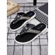 Men Casual Outdoor Denim Fabric Slip On Beach Flip Flop Slippers Men Casual Outdoor Denim Fabric Slip On Beach Flip Flop Slippers