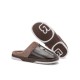Men Warm Lined Stitching Slip-On Backless Soft Casual Slippers Men Warm Lined Stitching Slip-On Backless Soft Casual Slippers