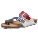 Men Metal Design Color Block Comfy Cork Bottom Thumb Slippers Men Metal Design Color Block Comfy Cork Bottom Thumb Slippers