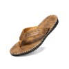 Men PU Stitching Clip Toes Beach Casual Flip Flops