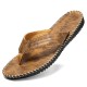 Men PU Stitching Clip Toes Beach Casual Flip Flops Men PU Stitching Clip Toes Beach Casual Flip Flops