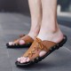 Seasonal Strap Slippers British Breathable Beach Slippers Casual Slip Fashion Men\'s Shoes Seasonal Strap Slippers British Breathable Beach Slippers Casual Slip Fashion Men\'s Shoes