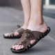 Seasonal Strap Slippers British Breathable Beach Slippers Casual Slip Fashion Men\'s Shoes Seasonal Strap Slippers British Breathable Beach Slippers Casual Slip Fashion Men\'s Shoes