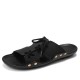 Seasonal Strap Slippers British Breathable Beach Slippers Casual Slip Fashion Men\'s Shoes Seasonal Strap Slippers British Breathable Beach Slippers Casual Slip Fashion Men\'s Shoes