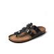 Men Casual Backless Comfy Cork Bottom Clip Toe Slippers Men Casual Backless Comfy Cork Bottom Clip Toe Slippers