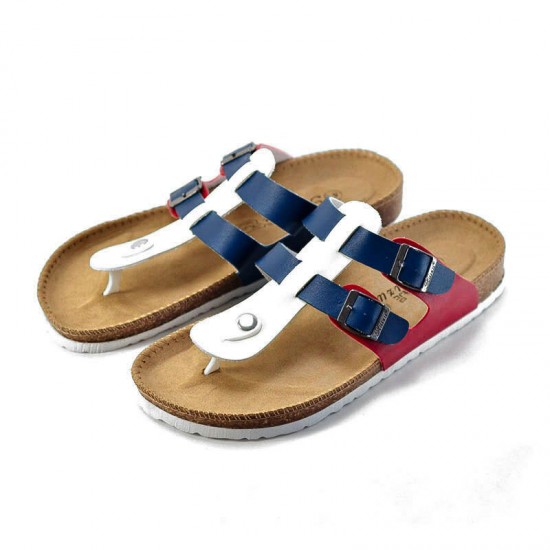 Men Casual Backless Comfy Cork Bottom Clip Toe Slippers Men Casual Backless Comfy Cork Bottom Clip Toe Slippers