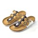 Men Casual Backless Comfy Cork Bottom Clip Toe Slippers Men Casual Backless Comfy Cork Bottom Clip Toe Slippers
