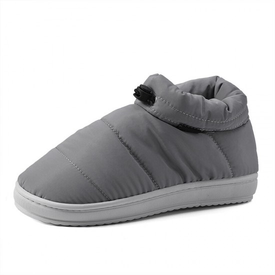 Men Comfy Warm Plush Lining Slip Resistant Elastic Slip On Home Slippers Men Comfy Warm Plush Lining Slip Resistant Elastic Slip On Home Slippers