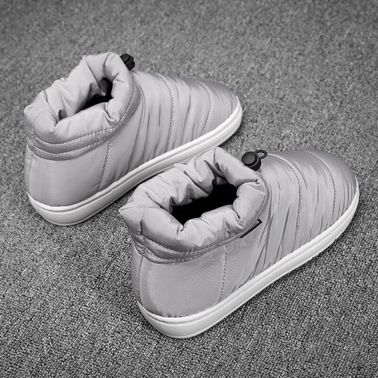 Men Comfy Warm Plush Lining Slip Resistant Elastic Slip On Home Slippers Men Comfy Warm Plush Lining Slip Resistant Elastic Slip On Home Slippers