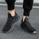 Men Knitted Fabric Breathable Non Slip Athletic Running Walking Blade Type Sneakers Men Knitted Fabric Breathable Non Slip Athletic Running Walking Blade Type Sneakers