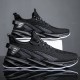 Men Knitted Fabric Breathable Non Slip Athletic Running Walking Blade Type Sneakers Men Knitted Fabric Breathable Non Slip Athletic Running Walking Blade Type Sneakers