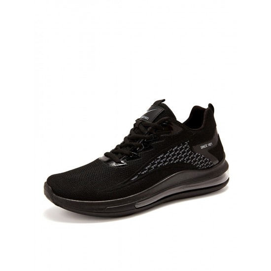 Men Knitted Fabric Air-cushion Shock Absorption Running Shoes Men Knitted Fabric Air-cushion Shock Absorption Running Shoes