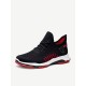 Men Knitted Fabric Breathable Lace Up Soft Comfy Sports Running Sneakers Men Knitted Fabric Breathable Lace Up Soft Comfy Sports Running Sneakers