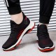 Men Knitted Fabric Breathable Lace Up Soft Comfy Sports Running Sneakers Men Knitted Fabric Breathable Lace Up Soft Comfy Sports Running Sneakers
