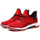 Men Knitted Fabric Breathable Lace Up Soft Comfy Sports Running Sneakers Men Knitted Fabric Breathable Lace Up Soft Comfy Sports Running Sneakers