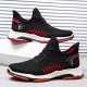 Men Knitted Fabric Breathable Lace Up Soft Comfy Sports Running Sneakers Men Knitted Fabric Breathable Lace Up Soft Comfy Sports Running Sneakers
