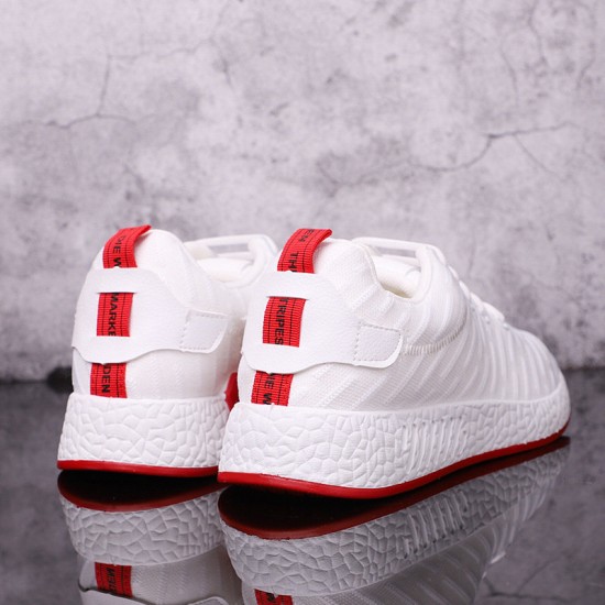 Men Knitted Fabric Breathable Lace Up Casual Running Shoes Men Knitted Fabric Breathable Lace Up Casual Running Shoes