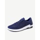 Men Knitted Fabric Lace Up Running Shoes Casual Walking Sneakers Men Knitted Fabric Lace Up Running Shoes Casual Walking Sneakers
