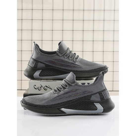 Men Breathable Light Weight Lace Up Sports Running Casual Walking Shoes Men Breathable Light Weight Lace Up Sports Running Casual Walking Shoes