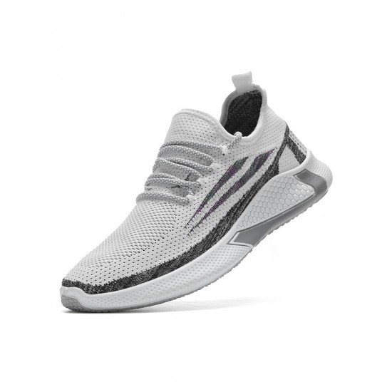 Men Breathable Light Weight Lace Up Sports Running Casual Walking Shoes Men Breathable Light Weight Lace Up Sports Running Casual Walking Shoes