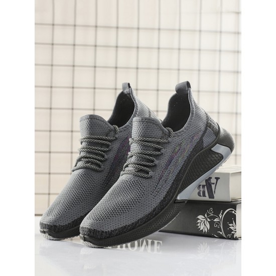 Men Breathable Light Weight Lace Up Sports Running Casual Walking Shoes Men Breathable Light Weight Lace Up Sports Running Casual Walking Shoes