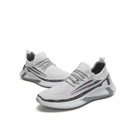 Men Breathable Light Weight Lace Up Sports Running Casual Walking Shoes Men Breathable Light Weight Lace Up Sports Running Casual Walking Shoes