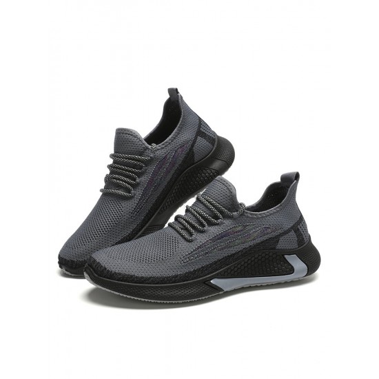 Men Breathable Light Weight Lace Up Sports Running Casual Walking Shoes Men Breathable Light Weight Lace Up Sports Running Casual Walking Shoes
