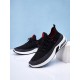 Men Knitted Fabric Air-cushion Sole Shock Absorption Running Sneakers Men Knitted Fabric Air-cushion Sole Shock Absorption Running Sneakers