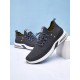Men Knitted Fabric Air-cushion Sole Shock Absorption Running Sneakers Men Knitted Fabric Air-cushion Sole Shock Absorption Running Sneakers