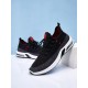 Men Knitted Fabric Air-cushion Sole Shock Absorption Running Sneakers Men Knitted Fabric Air-cushion Sole Shock Absorption Running Sneakers