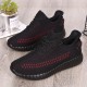 Large Size Men Knitted Fabric Breathable Casual Running Sneakers Large Size Men Knitted Fabric Breathable Casual Running Sneakers