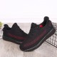 Large Size Men Knitted Fabric Breathable Casual Running Sneakers Large Size Men Knitted Fabric Breathable Casual Running Sneakers