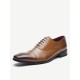 Men Retro Leather Cap Toe Non-slip Business Casual Formal Dress Shoes Men Retro Leather Cap Toe Non-slip Business Casual Formal Dress Shoes