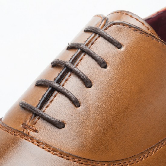 Men Retro Leather Cap Toe Non-slip Business Casual Formal Dress Shoes Men Retro Leather Cap Toe Non-slip Business Casual Formal Dress Shoes