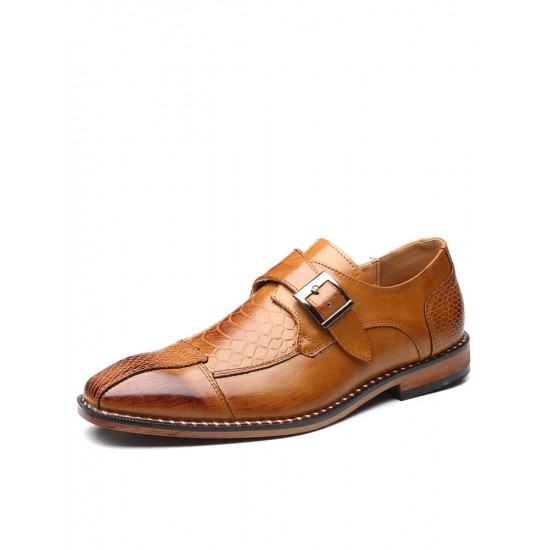 Men British Style Monk Shoes Business Formal Dress Shoes Men British Style Monk Shoes Business Formal Dress Shoes