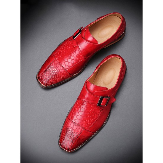 Men British Style Monk Shoes Business Formal Dress Shoes Men British Style Monk Shoes Business Formal Dress Shoes