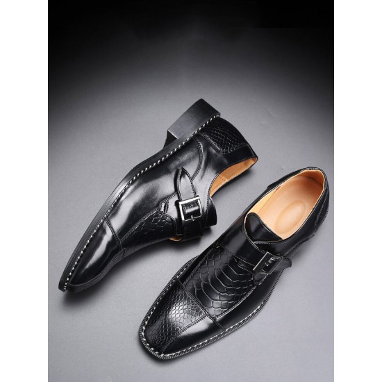 Men British Style Monk Shoes Business Formal Dress Shoes Men British Style Monk Shoes Business Formal Dress Shoes