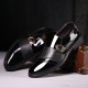 Men Leather Splicing Metal Buckle Non-slip Slip-ons Formal Shoes Men Leather Splicing Metal Buckle Non-slip Slip-ons Formal Shoes