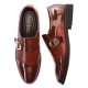 Men Leather Splicing Metal Buckle Non-slip Slip-ons Formal Shoes Men Leather Splicing Metal Buckle Non-slip Slip-ons Formal Shoes