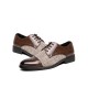 Men Stylish Brogue Cap Toe Derby Shoes Lace Business Formal Dress Shoes Men Stylish Brogue Cap Toe Derby Shoes Lace Business Formal Dress Shoes