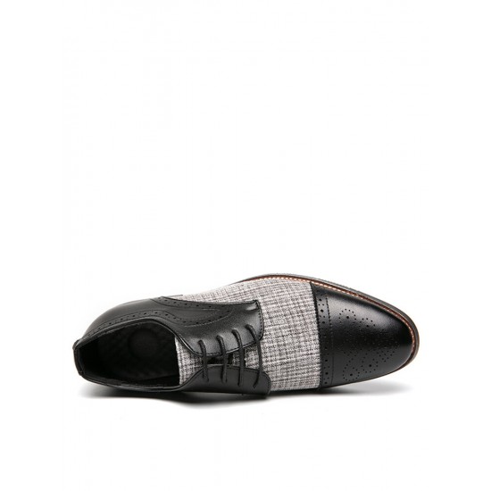 Men Stylish Brogue Cap Toe Derby Shoes Lace Business Formal Dress Shoes Men Stylish Brogue Cap Toe Derby Shoes Lace Business Formal Dress Shoes