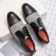 Men Stylish Brogue Cap Toe Derby Shoes Lace Business Formal Dress Shoes Men Stylish Brogue Cap Toe Derby Shoes Lace Business Formal Dress Shoes