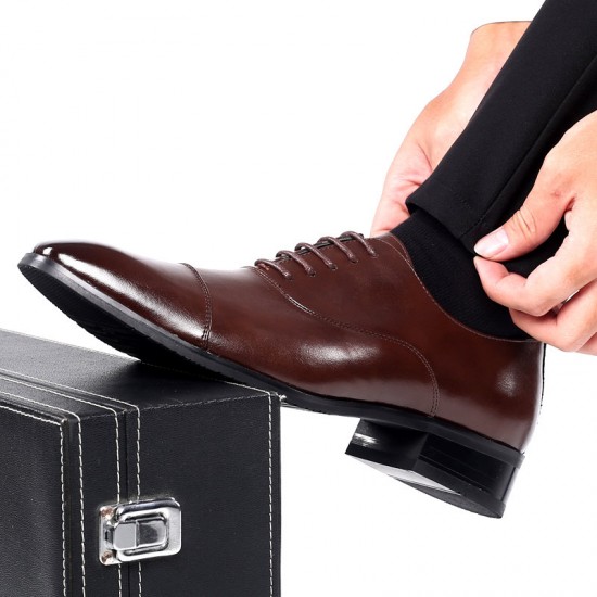 Men Microfiber Leather Non Slip Cap Toe Business Formal Dress Shoes Men Microfiber Leather Non Slip Cap Toe Business Formal Dress Shoes