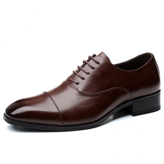 Men Microfiber Leather Non Slip Cap Toe Business Formal Dress Shoes Men Microfiber Leather Non Slip Cap Toe Business Formal Dress Shoes