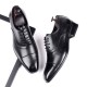 Men Microfiber Leather Non Slip Cap Toe Business Formal Dress Shoes Men Microfiber Leather Non Slip Cap Toe Business Formal Dress Shoes