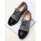 Men British Style Cap Toe Comfy Lace Up Formal Dress Shoes